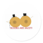 boobs are jazzy sticker
