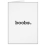 boobs. card