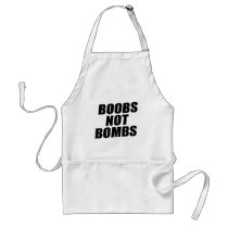 BOOBS NOT BOMBS APRONS