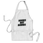 BOOBS NOT BOMBS aprons