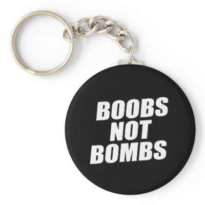 BOOBS NOT BOMBS by Politicaltshirts