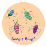 Boogie Bugs! Round Sticker