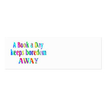 Book a Day BOOKMARK Business Card Template