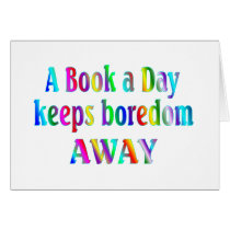 Book a Day Greeting Card