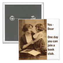 book club mother and daughter button