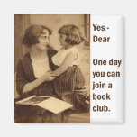 book club mother and daughter fridge magnets