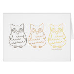 Book Club Owls Card
