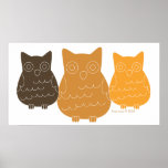 Book Club Owls Print