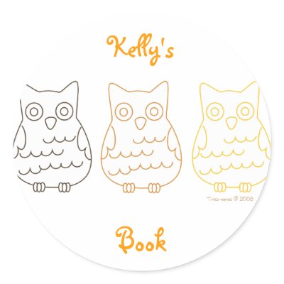 Book Club Owls Stickers by candystore