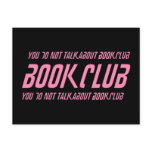 Book Club Rules Post Card
