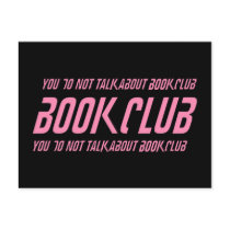 Book Club Rules Post Card
