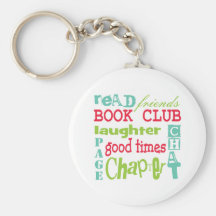 Book Club Subway Design by Artinspired Key Chain