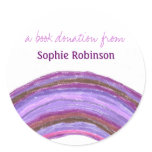 Book donation sticker -rainbow