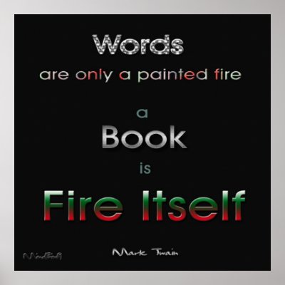 Book Fire Print by mindprint9