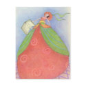Book Girl Postcard