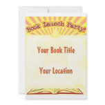 Book Launch Party Invite invitations
