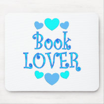 Book Lover Hearts Mouse Pads