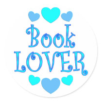 Book Lover Hearts Stickers