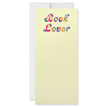 Book Lover Customised Rack Card