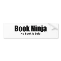 Book Ninja Bumper Sticker