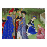 Book of hours mediaeval ladies and lords cards