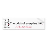 Book of Odds Bumper Sticker bumper stickers