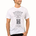 Book of the Courtier Title Page t-shirts