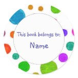 Book Plate - Colourful Design stickers