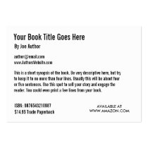 Book Promotion Trading Card Template