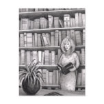 Book Reading Post Card