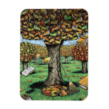 Book Tree magnet