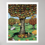 Book Tree Poster posters