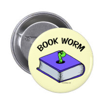Book Worm Pins