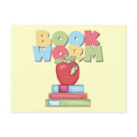 Book Worm Tshirts and Gifts Postcards