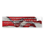 Booker T Washington Success Quote Bumpersticker