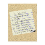 Booklover's Wish List postcards