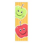 Bookmark: Cartoon apple characters business cards