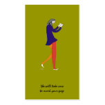 Bookmark Reading-while-walking business cards