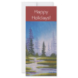 Bookmarker Happy Holidays Pine Forest rack cards