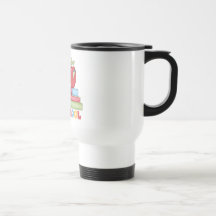 Books and Apples 100 Days of School Tshirts Coffee Mug