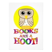 Books are a Hoot Custom Invitation