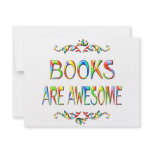 Books are Awesome invitations