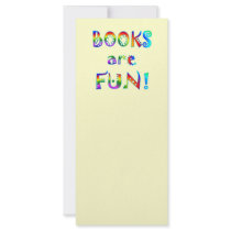 Books are Fun Personalised Rack Card