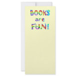 Books are Fun rack cards