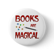 Books are Magical Pinback Buttons