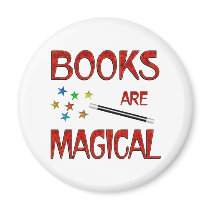Books are Magical Fridge Magnets