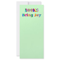 Books Bring Joy Rack Cards