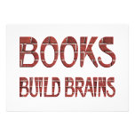 Books Build Brains Personalized Invitation