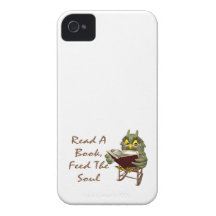 Books Feed The Soul Wise Owl iPhone 4 Cases