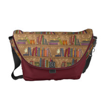 Books Library Courier Bag